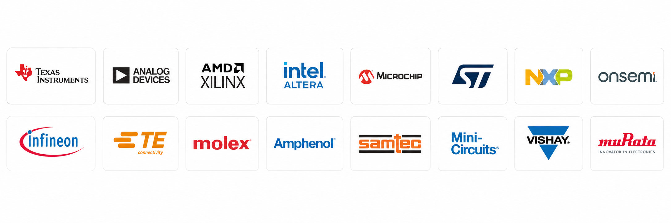 Manufacturer logo wall
